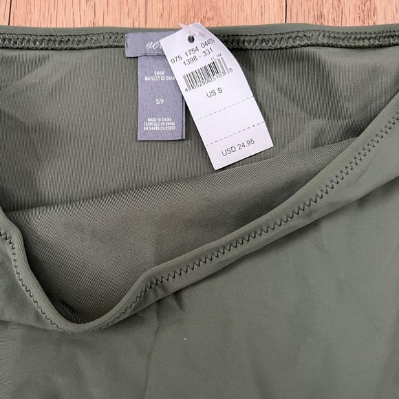 Aerie High Waisted Cheeky Sage Green Bikini Bottom Size S NWT - Picture 2 of 5